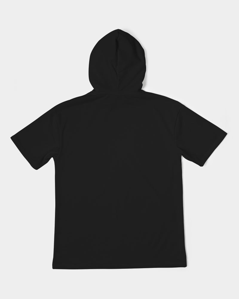 black windbreakers Men's All-Over Print Premium Heavyweight Short Sleeve Hoodie