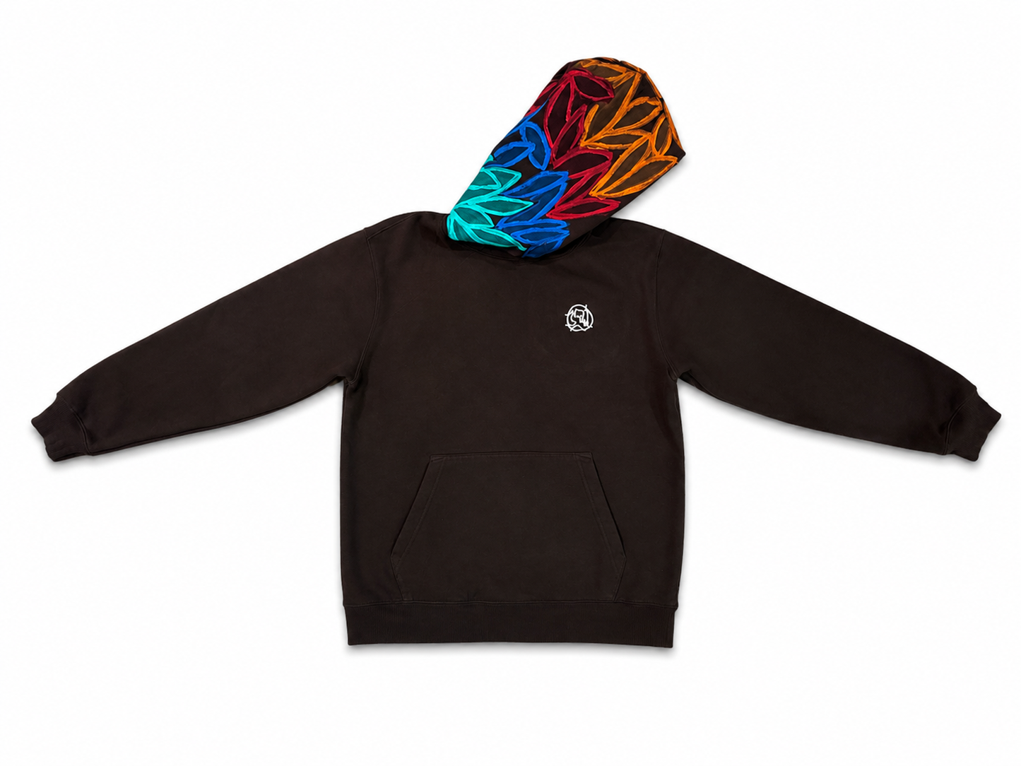 Hand Painted Flower Hoodie 1/1