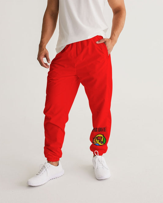 Red windbreakers Men's All-Over Print Track Pants