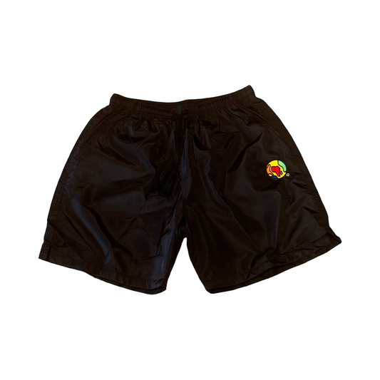 Black Nylon Shorts