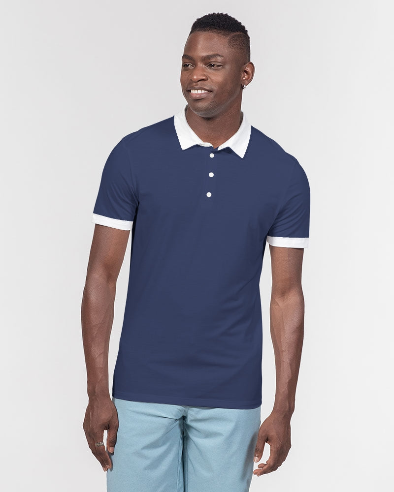 deep blue sea (Legends Polo) Men's All-Over Print Slim Fit Short Sleeve Polo