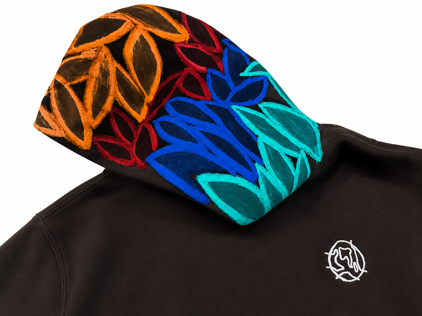 Hand Painted Flower Hoodie 1/1