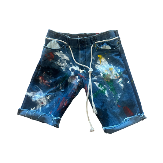 Paint Splatter Shorts