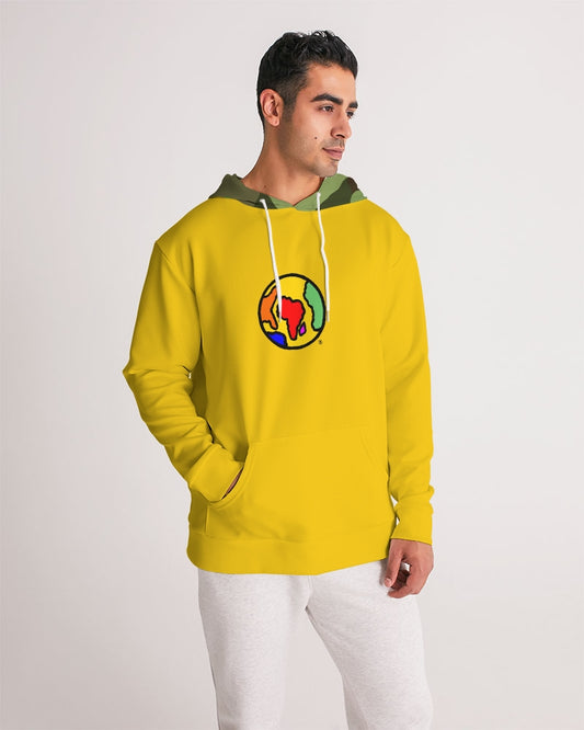 Yellow pullover hoodie Men's All-Over Print Hoodie