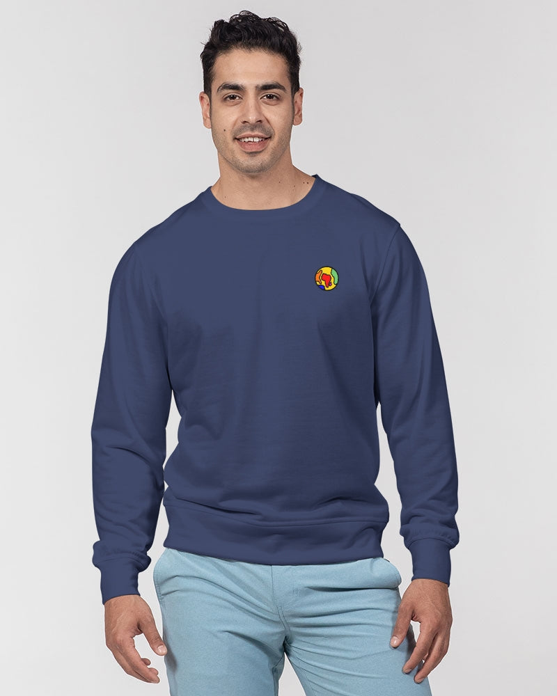 deep blue sea (Legends Polo) Men's All-Over Print Classic French Terry Crewneck Pullover