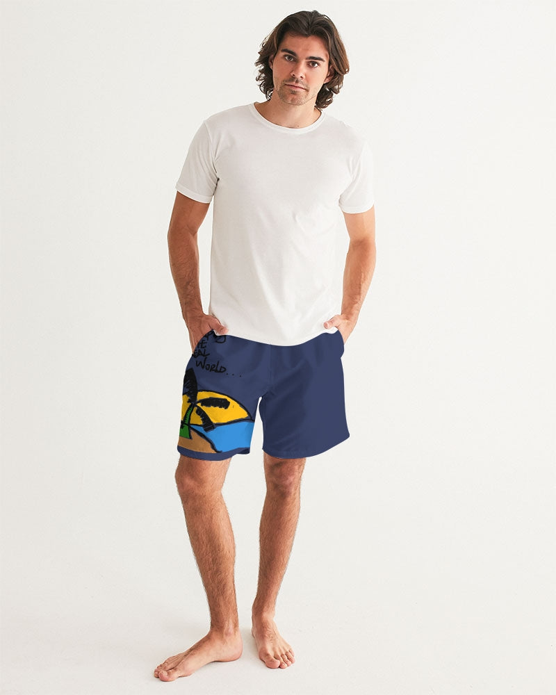 Legends Fellows Polo 2 Men's All-Over Print Swim Trunk